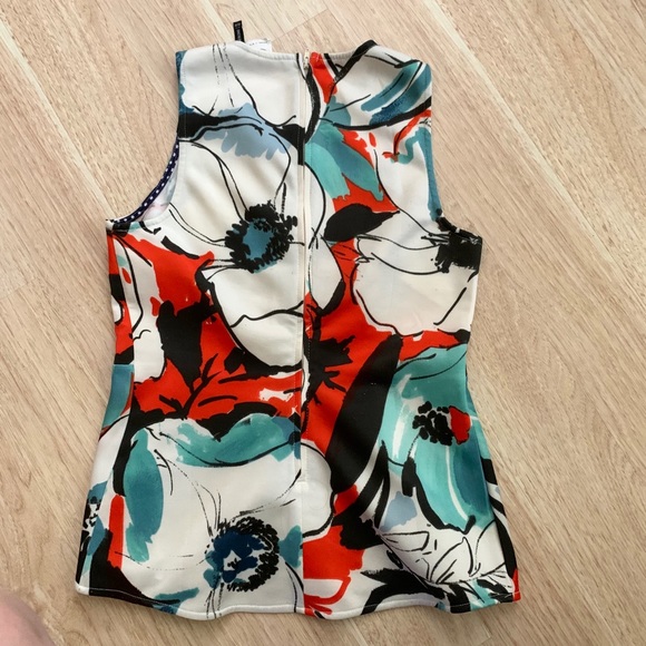 Anthropologie Floral Peplum top - Picture 3 of 5